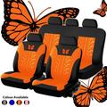 4PCS/9PCS Universal Car Seat Covers Full Car Seat Cover Car Cushion Case Cover Front Car Seat Cover Car Accessories Fantastic Butterfly Car seat cover