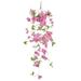 Artificial Flower Silk Fake for Wedding Home Office Indoor Outdoor 1Pc Flower Vivid Home Decoration Portable Wall Hanging Basket Artificial Winter Jasmine