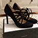 Nine West Shoes | Nine West Black Lace Up Suede Shoes - Size 8.5! | Color: Black | Size: 8.5