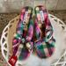 American Eagle Outfitters Shoes | American Eagle Nwt Pink Green Plaid Espadrille Sandals | Color: Green/Pink | Size: 8