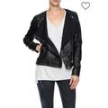 Anthropologie Jackets & Coats | Frnch Anthro Nwt Vegan Leather Jacket L | Color: Black | Size: L