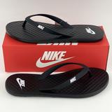 Nike Shoes | Nike Black Men's Flip Flop Thong Sandals Sides Flops Ondeck | Color: Black/White | Size: Various