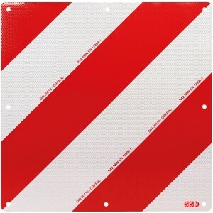 Warntafel f. überbreite und überlange Transporte, Alu, refl., starr, 423x423 mm Image