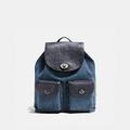 Coach Bags | Nwt Coach Turnlock Rucksack In Colorblock Backpack | Color: Black/Blue | Size: 10 3/4(L)X12 1/2(H)X4 1/4(D),