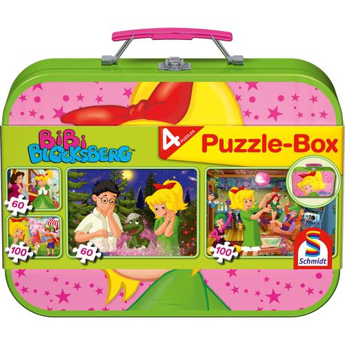 Schmidt Spiele Puzzle Puzzlebox im Metallkoffer, Bibi Blocksberg™ bunt Kinder Altersempfehlung