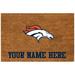 Denver Broncos 19.5'' x 29.5'' Personalized Door Mat