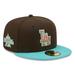 Men's New Era Brown/Mint Los Angeles Dodgers Walnut Mint 59FIFTY Fitted Hat