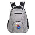 MOJO Gray Kansas Jayhawks Personalized Premium Laptop Backpack