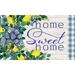 Custom Decor Lemon Wreath Home Sweet Home Decorative Floor/Door Mat - 18 x 30