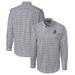 Men's Cutter & Buck Charcoal Utah State Aggies Easy Care Stretch Gingham Long Sleeve Button-Down Shirt