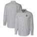 Men's Cutter & Buck Charcoal Grambling Tigers Vault Stretch Oxford Stripe Long Sleeve Button-Down Shirt