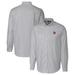 Men's Cutter & Buck Charcoal Ole Miss Rebels Vault Stretch Oxford Stripe Long Sleeve Button-Down Shirt