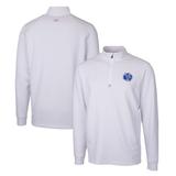 Men's Cutter & Buck White Air Force Falcons Traverse Stretch Quarter Zip-Pullover Top