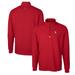 Men's Cutter & Buck Red Fresno State Bulldogs Traverse Stretch Quarter Zip-Pullover Top