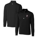 Men's Cutter & Buck Black Mississippi State Bulldogs Traverse Stretch Quarter Zip-Pullover Top