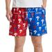 Men's Concepts Sport Royal/Red Philadelphia Phillies Breakthrough AOP Knit Split Shorts