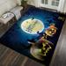 Pumpkin Halloween Skull Cat Area Rug Area Rug Non-Slip Floor Rug Runner Washable Carpet Mat for Kitchen Dinning Room Home Decorativeï¼Œ31.5*47.2inch