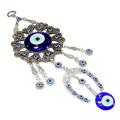 Turkish Blue Evil Eye Horseshoe Amulet Wall Hanging Decor Blessing Protection -D