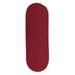 Rug Reversible Flat-Braid Oval Braided Runner Red - 2 ft. 4 in. x 14 ft.