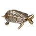 NUOLUX Turtle Sculpture Statue Shui Feng Ornament Decor Longevity Tea Chinese Figurines Decoration Brass Pet Figurine Animal