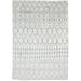 Wool Grey Rug 5 X 7 Modern Hand Knotted Moroccan Trellis Room Size Carpet