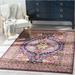 Well Woven Payson Purple Indoor Area Rug 7 10 x 9 10 Persian Medallion