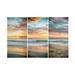 Joseph S Giacalone A Mission Beach Sunset Triptych Canvas Art