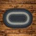 Rug 8 x 8 ft. North Ridge Round Braided Rug Charcoal