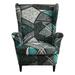 SHANNA Wingback Chair Cover 2-Piece Stretch Armchair Sofa Slipcover Wing Chair Covers
