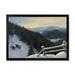 Designart View On Snowy Mountain Tops At Evening Glow Traditional Framed Art Print