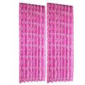 yuehao home textiles tulle drape leaves sheer vines pcs window scarf panel 2 door curtain home textiles curtain hot pink