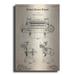 Luxe Metal Art Leather Splitting Machine Blueprint Patent Parchment Metal Wall Art 24 x36
