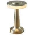 Touch LED Rechargeable Table Lamp Dining Table Bar Table Lamp Silver