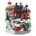 Northlight 6.5 Animated Victorian Village Ice Skating Winter Scene Christmas Music Box