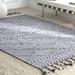 nuLOOM Braided Trellis Jasmine Tassel Area Rug