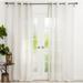 Saro Lifestyle C128.W52108 52 x 108 in. Sheer Linen Window Curtains White