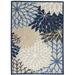 HomeRoots 384818 4 x 6 ft. Blue & Multi Color Large Floral Indoor & Outdoor Area Rug