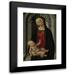 Francesco Botticini 11x14 Black Modern Framed Museum Art Print Titled - The Madonna and Child Enthroned in a Niche