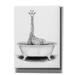 Epic Graffiti Giraffe in Tub by Rachel Nieman Canvas Wall Art 12 x16