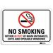 Lyle No Smoking Sign 7 in x 10 in Aluminum U1-1018-NA_10x7