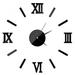 Feiona Roman Numerals Frameless Large Acrylic Mirror Surface 3D DIY Wall Clock Home Office School Wall Decor Clock Stickers