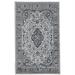 Linon Emerald Barton Woven Microfiber Polyester 2 2 x3 2 Rug in Cream