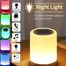 MDHAND Touch Lamp LED Bedside lamp dimmable Atmosphere Table lamp 3 Level Dimmable Warm White Light & 15 Color Changing RGB for Bedroom Living Room and Office