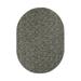 Furnish My Place Modern Indoor/Outdoor Commercial Solid Color Rug - Dark Gray 5 x 8 Oval Pet and Kids Friendly Rug. Made in USA Area Rugs Great for Kids Pets Event Wedding