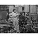 Orson Welles Filming Citizen Kane - Unframed Photograph Metal in White/Black Globe Photos Entertainment & Media | 40 H x 30 W in | Wayfair