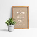 Koyal Wholesale Paper Wedding Welcome Sign Paper | 18 H x 12 W x 3 D in | Wayfair A3PP08417