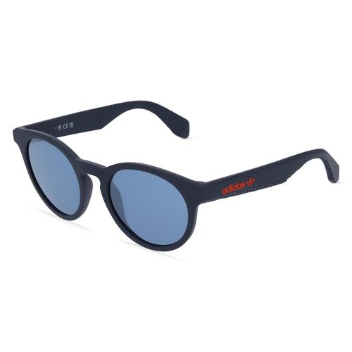 Adidas Originals OR0056 Unisex-Sonnenbrille Vollrand Panto Kunststoff-Gestell, blau