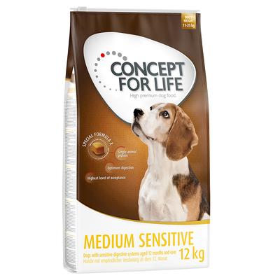 2x12kg Medium Sensitive Concept for Life - Croquettes pour Chien