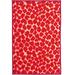 Red 48 x 24 x 0.3 in Area Rug - Mercer41 Guerino Animal Print Machine Made Tufted Nylon Area Rug in Set Nylon | 48 H x 24 W x 0.3 D in | Wayfair