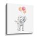 Zoomie Kids Elephant Celebration Elephant Celebration by - Painting on Canvas in Gray | 10 H x 10 W x 2 D in | Wayfair